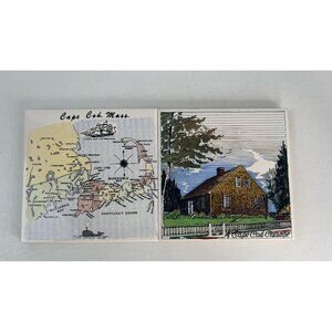 Two Cape Cod decorative tiles